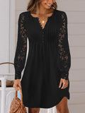 Women's New Fashion European and American Lace Long Sleeve Dress - Brier Hills