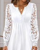 Women's New Fashion European and American Lace Long Sleeve Dress - Brier Hills