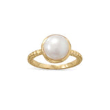 14 Karat Gold Plated Pearl Ring - Brier Hills