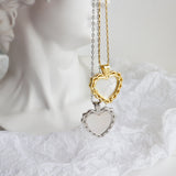 Mother of Shell Heart 925 Sterling Silver Necklace - Brier Hills