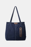 Denim Shoulder Tote Bag