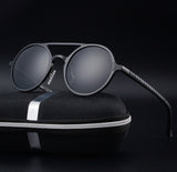Men's Polarized Vintage Round Frame Fashion Sunglasses