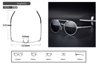 Men's Polarized Vintage Round Frame Fashion Sunglasses