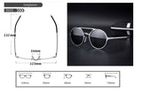 Men's Polarized Vintage Round Frame Fashion Sunglasses