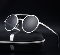 Men's Polarized Vintage Round Frame Fashion Sunglasses