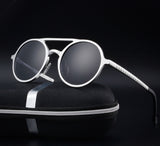 Men's Polarized Vintage Round Frame Fashion Sunglasses