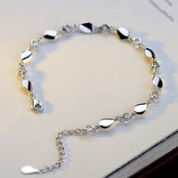 AAA+ Zircon-Encrusted S925 Sterling Silver Bracelet