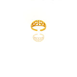 24k Gold Filled Adjustable Flowers Ring
