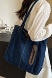 Denim Shoulder Tote Bag