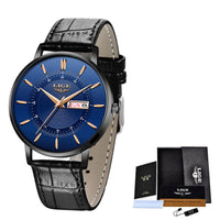 LIGE Quartz Men's Watch with Dual Calendar