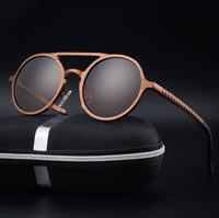Men's Polarized Vintage Round Frame Fashion Sunglasses