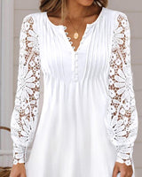 Women's New Fashion European and American Lace Long Sleeve Dress - Brier Hills