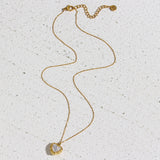 18k Gold Plating Stainless Steel Luxury Pendant Jewelry Vintage Shell Love Light