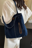 Denim Shoulder Tote Bag