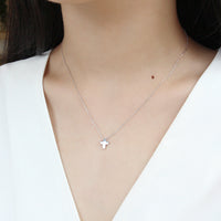 Cute Mini Cross 925 Sterling Silver Necklace