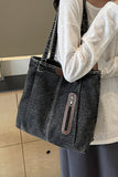 Denim Shoulder Tote Bag