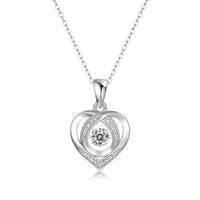 Fashionable And Trendy S925 Sterling Silver Necklace With 0.5-carat Moissanite Pendant