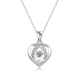 Fashionable And Trendy S925 Sterling Silver Necklace With 0.5-carat Moissanite Pendant