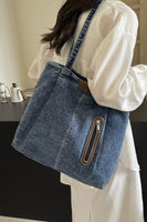 Denim Shoulder Tote Bag