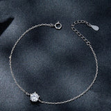 S925 Silver Sparkling Moissanite Bracelet