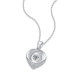 Fashionable And Trendy S925 Sterling Silver Necklace With 0.5-carat Moissanite Pendant