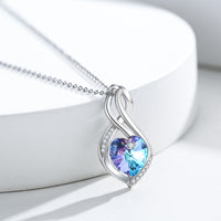 Infinity Crystal Pendant Necklace in 925 Sterling Silver - Brier Hills