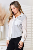 Color Block Curved Hem Shirt - $10.00 OFF