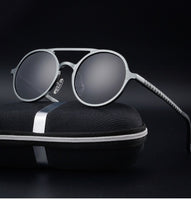 Men's Polarized Vintage Round Frame Fashion Sunglasses