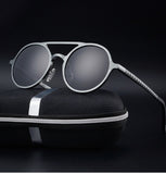 Men's Polarized Vintage Round Frame Fashion Sunglasses