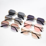 Woman's New Trendy Modern Vintage Square Sunglasses