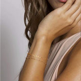 Two Dainty 14K Gold Filled Bracelets