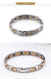 Simple Style Geometric Titanium Steel 18K Gold Plated Bracelet