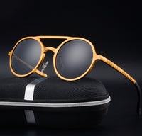 Men's Polarized Vintage Round Frame Fashion Sunglasses