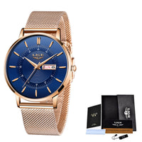 LIGE Quartz Men's Watch with Dual Calendar