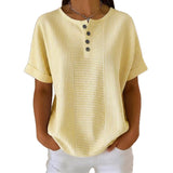 Women's Striped Short Sleeved Top