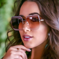 Women's Big Square Sunglasses