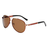 Men's Pilot Polarized Brand Designer Sunglasses - Brier Hills