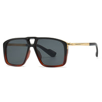 Men's Retro Double Square Sunglasses