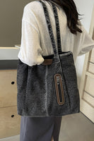 Denim Shoulder Tote Bag