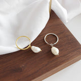 S925 Pure Silver Baroque Freshwater Pearl Earrings
