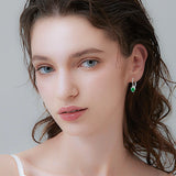 925 Sterling Silver Hypoallergenic Heart Zirconia Earrings