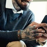 Natural Tiger Eye Stone - Handmade Leather Braided Bracelet