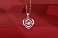 Fashionable And Trendy S925 Sterling Silver Necklace With 0.5-carat Moissanite Pendant