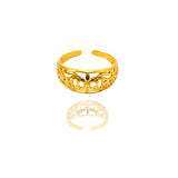 24k Gold Filled Adjustable Flowers Ring