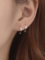 Four-leaf Clover Flower Earrings