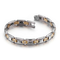 Simple Style Geometric Titanium Steel 18K Gold Plated Bracelet