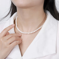 Retro Round Freshwater Pearl Necklace