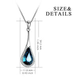 Sterling Silver Teardrop Water Drop Necklace - Brier Hills
