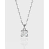 Simple Radiant CZ New 925 Sterling Silver Necklace