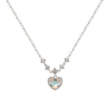 Girl Shining CZ Heart Love 925 Sterling Silver Necklace - Brier Hills